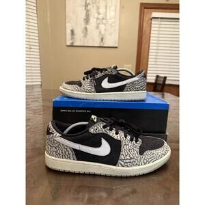 Jordan 1 Low Black Cement Sneakers Size 11